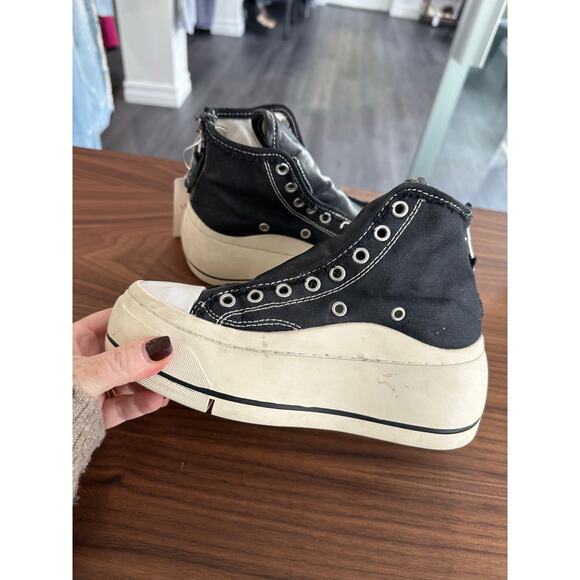 R13 Platform Slip On High Top Sneakers Size 5 - Picture 5 of 8